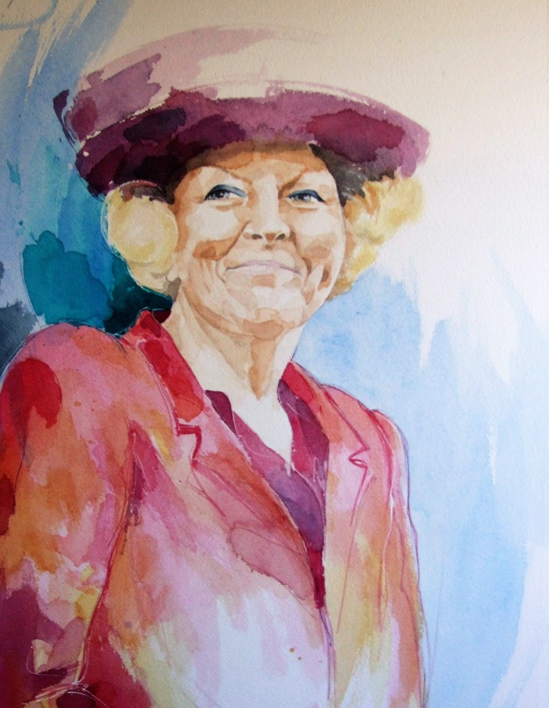 schets-in-aquarel-van-prinses-beatrix